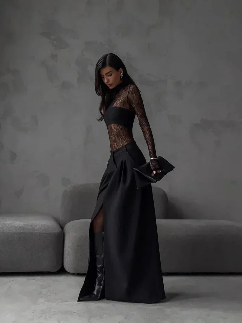 Falda larga Alaia