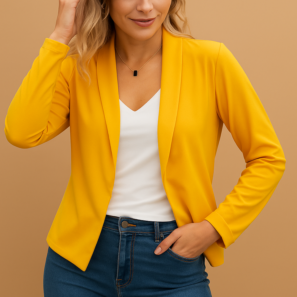 Montrel™ | Blazer ouvert élégant pour femme, coupe moderne
